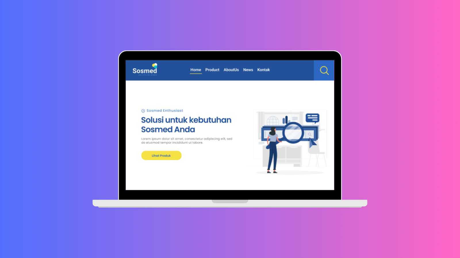 Web Catalog belajarsosmed.com (UI/UX)