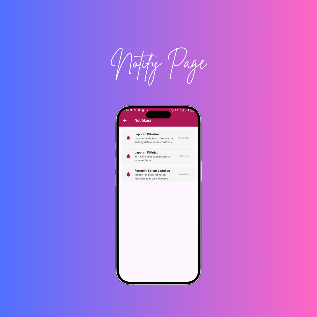 Screenshot proyek Sexual Protection (SPEAK)