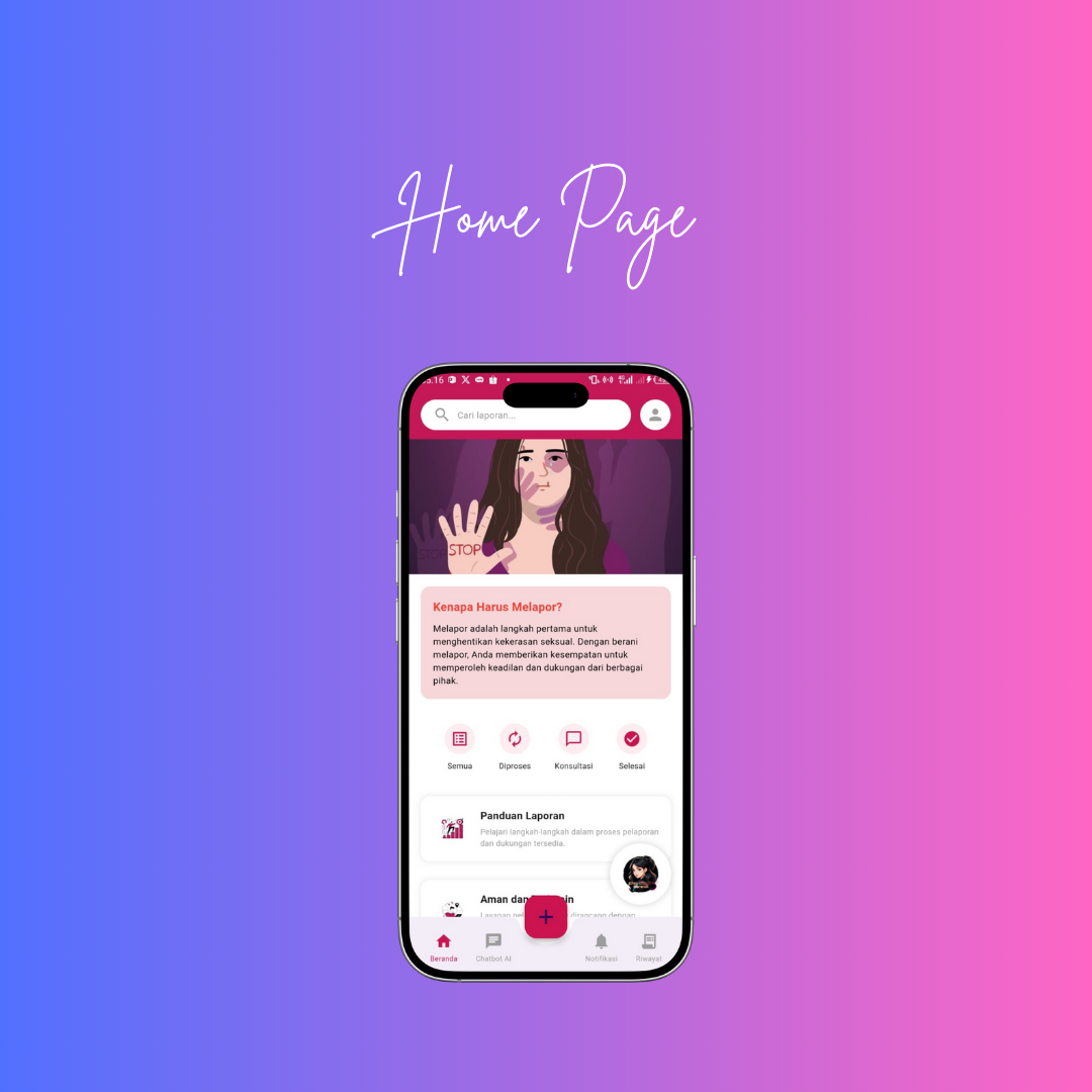 Screenshot proyek Sexual Protection (SPEAK)